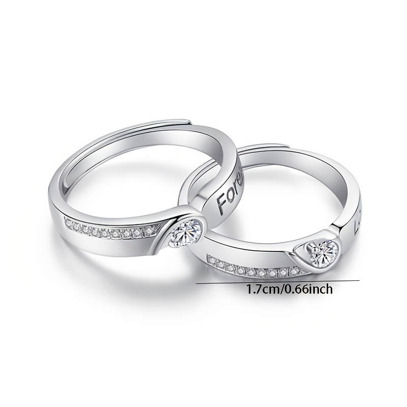 S925 Hypoallergenic "Endless Love" Couple's Ring